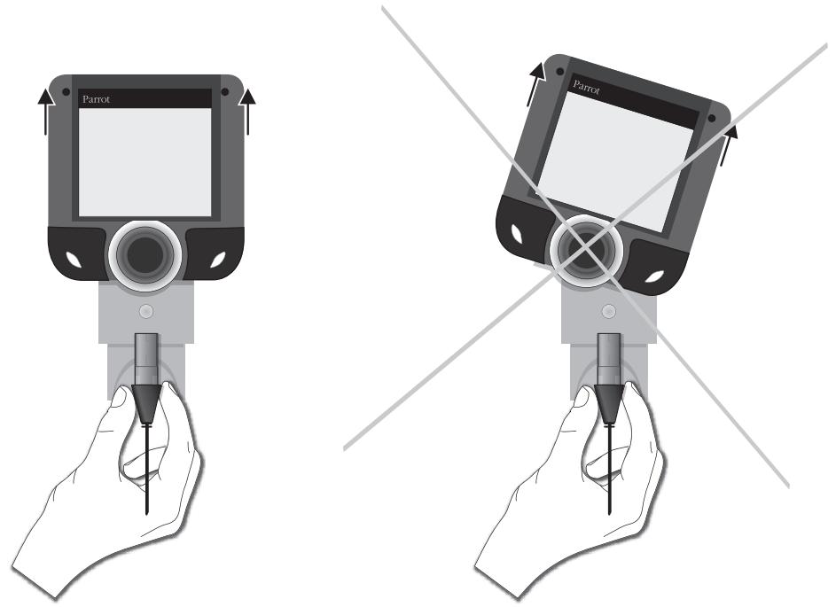 PARROT CK3200 PLUS - Verwijderen het scherm van de Parrot 3200 LS-COLOR PLUS: - 1