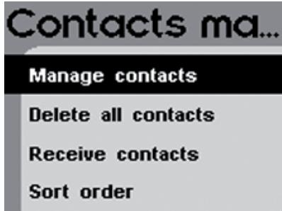 PARROT CK3200 PLUS - Contacts management - 1