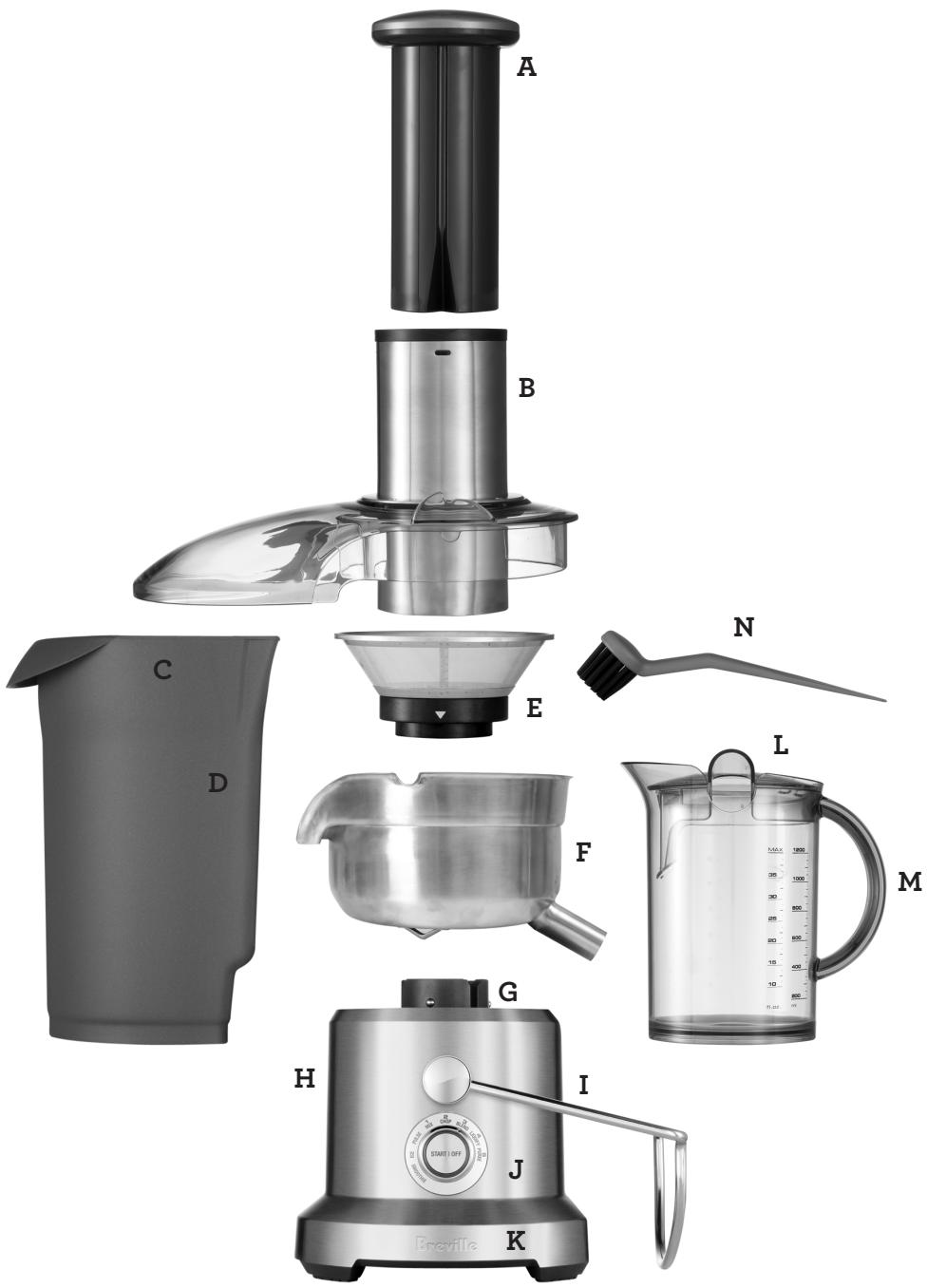 BREVILLE BJB840XL - UTILISATION COMME EXTRACTEUR DE JUS - 1