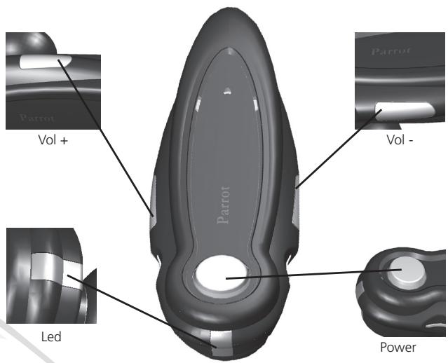 PARROT DRIVER HEADSET - Knop headset - 1