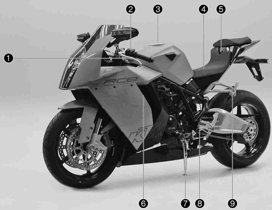KTM 1190 RC8 FR - Vue avant gauche du véhicule - 1