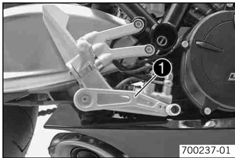 KTM 1190 RC8 FR - Pédale de frein arrêté - 1