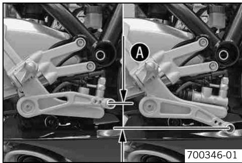 KTM 1190 RC8 FR - Régler la pédale de frein arrêté - 2
