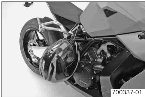KTM 1190 RC8 FR - Verrouillage du casque - 1