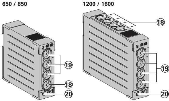 650 / 850 1200 / 1600 19 18 20 18 19 20
