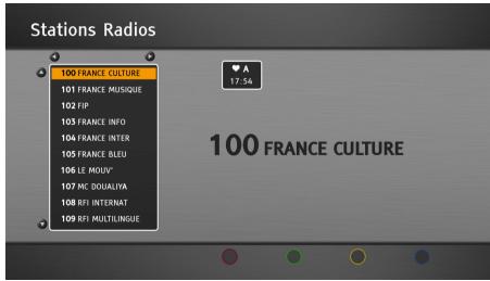SAGEMCOM DSI89 HD TNTSAT,  DSI89 HD TNTSAT - Choisir une chaîne de radio - 2