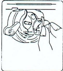 PRIVILEG MACHINE A COUDRE - Démontage et montage de l'anneau de la coursière : - 1