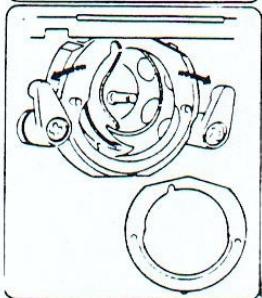 PRIVILEG MACHINE A COUDRE - Démontage et montage de l'anneau de la coursière : - 2