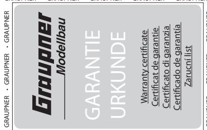 GRAUPNER PICO STAR 1 GYRO - Avertissement! - 8