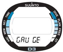 SUUNTO D3 - COMPTE à rebours [TIMER D] - 1