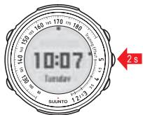 SUUNTO T4 - Réglages du mode Horloge - 1