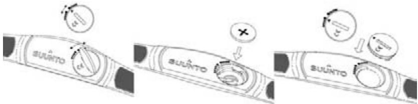 SUUNTO T4 - Remplacement de la pile de l'émetteur thoracique - 1