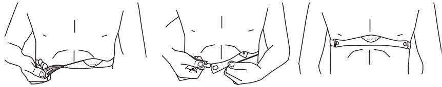 SUUNTO T4 - Mise en place de l'émetteur thoracique - 1