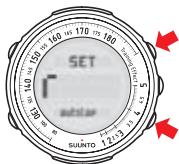 SUUNTO T4 - Réglages du mode Vitesse et distance - 2