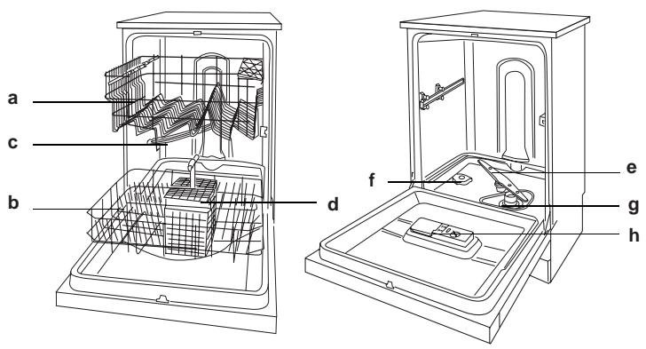 HAIER DW12-EFET - Vista detalphada (interior) - 1