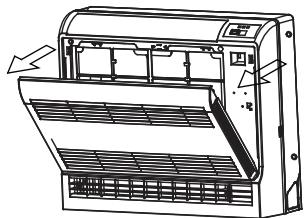 HAIER AF18AS1ERA - Quitar la rejilla frontal - 1