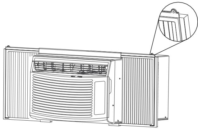 HAIER ESA406K-T - Installation des rideaux lateraux - 4