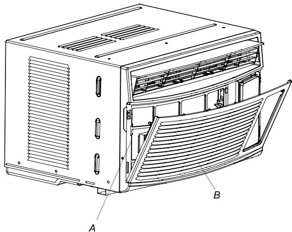HAIER ESA406K-T - Cleaning the Air Filter - 1