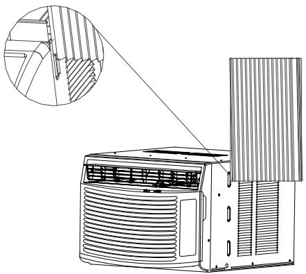 HAIER ESA406K-T - Instalacion de las cortinas laterales - 2