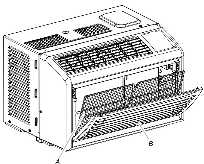 HAIER HWF05XCK-E - Cleaning the Air Filter - 1