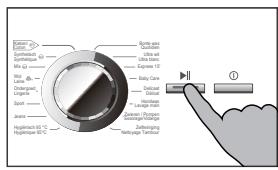 HAIER INTELIUS 500 - Start het wasprogramma - 1