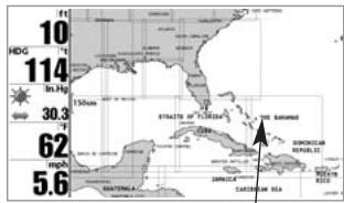 HUMMINBIRD 947C - FRONTIÈRES DE CARTE - 1