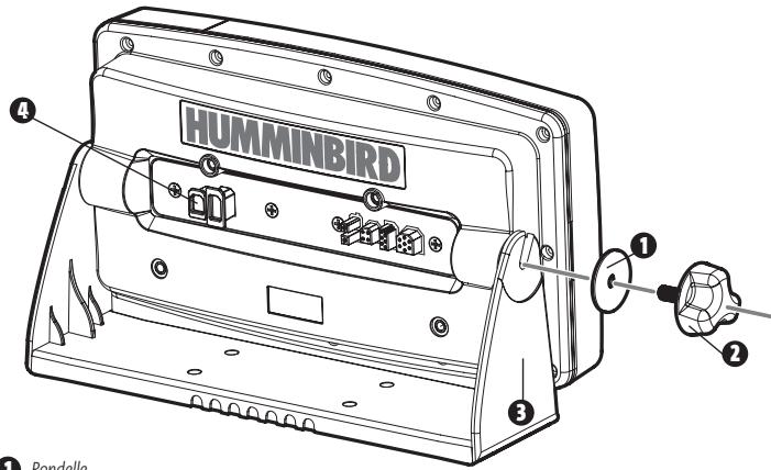 HUMMINBIRD 947C - MONTAGE DE LA TÉTE DE COMMANDE SUR CARDAN - 1