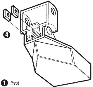 HUMMINBIRD 947C - Procedure de fixation du pivot au transducteur : - 1