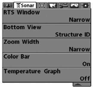 HUMMINBIRD 947C - LE SYSTEME DE MENUS - 3