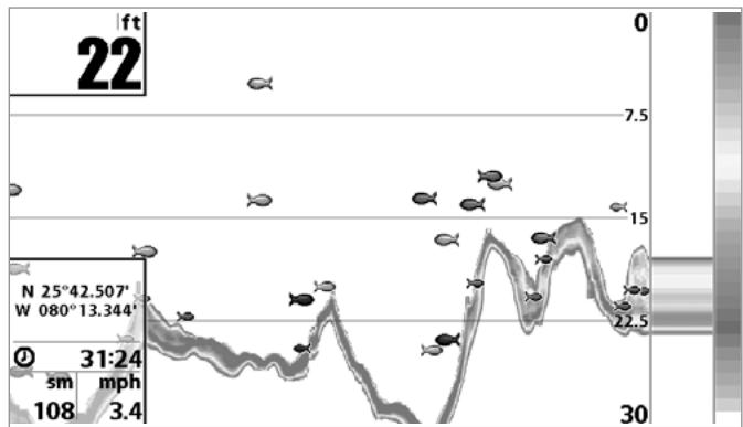 HUMMINBIRD 947C - SELECTION DES INDICATEURS - 2