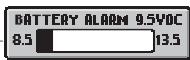 HUMMINBIRD PIRANHAMAX 15 - Battery Alarm (SetUp Menu) - 1