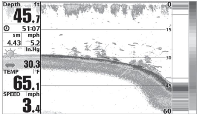 HUMMINBIRD 957C - Sélection relevés - 1
