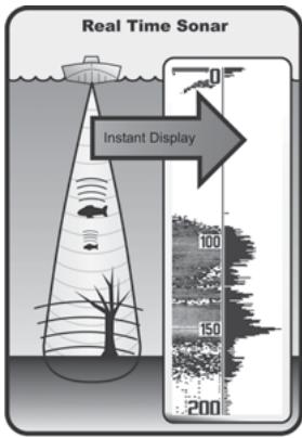 HUMMINBIRD 957C - Fonctionnement d'un sonar - 1