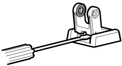 HUMMINBIRD 957C - Insertion de I'ensemble pivot dans le support de montage - 2