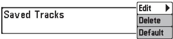 HUMMINBIRD 957C - Procedure de visualisation du sous-menu Traces enregistrées : - 1