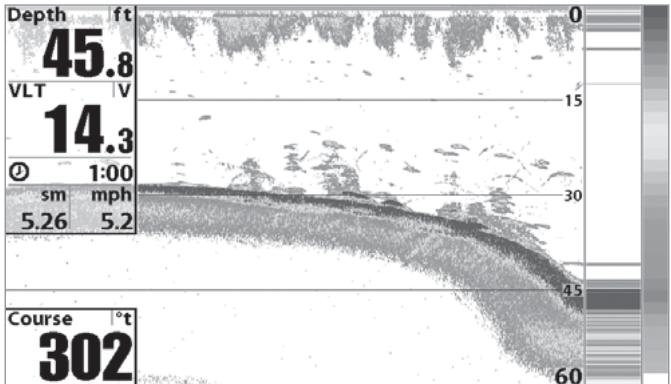 HUMMINBIRD 957C - Sélection relevés - 2