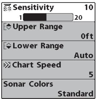 HUMMINBIRD 957C - Le système de menus - 1