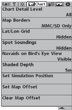 HUMMINBIRD 957C - Procedure d'activation et de désactivation de la navigation continue : - 1