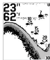 HUMMINBIRD PIRANHAMAX 215 - Affichage du fond - 5