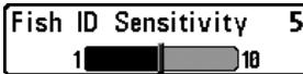 HUMMINBIRD GPS 737 - Procedure d'activation et de désactivation de la fonction Identification de poisson (Fish ID+): - 1