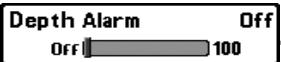 HUMMINBIRD GPS 737 - Onglet Alarmes du menu principal - 1