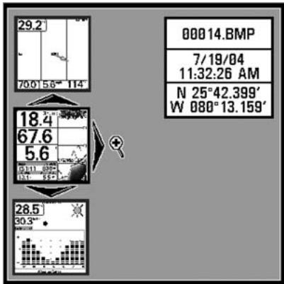 HUMMINBIRD GPS 737 - Mode d'affichage Capture d'écran - 1