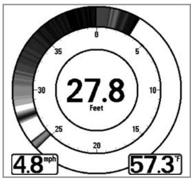 HUMMINBIRD GPS 737 - Mode d'affichage Clignotant circulaire - 1