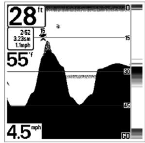 HUMMINBIRD GPS 737 - Représentation du fond - 5