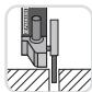 PARKSIDE PWS 125 A1 ANGLE GRINDER - Doorslijpen (zie afb. E, F): - 1