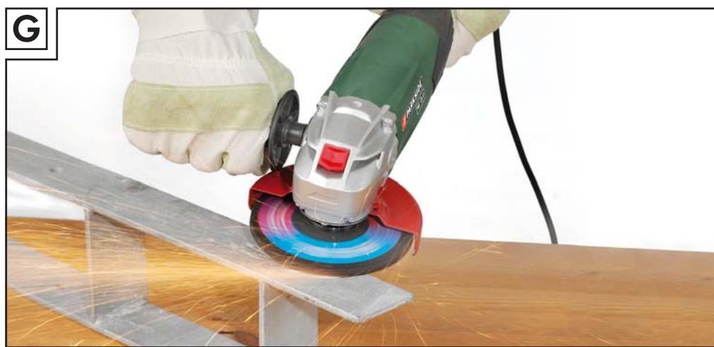 PARKSIDE PWS 125 A1 ANGLE GRINDER - DE AT CH - 8