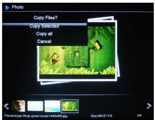 TELEFUNKEN DPF 9324 8,  DPF 7904,  DPF 9324,  DPF7903,  DPF9323 - Copie de photos vers la mémoire interne - 3