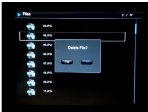 TELEFUNKEN DPF 9324 8,  DPF 7904,  DPF 9324,  DPF7903,  DPF9323 - Suppression de photos - 2