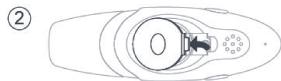TIGEX THERMOMETRE PARLANT AURICULAIRE ET FRONTAL - Remplacement des piles - 2