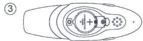TIGEX THERMOMETRE PARLANT AURICULAIRE ET FRONTAL - Remplacement des piles - 3